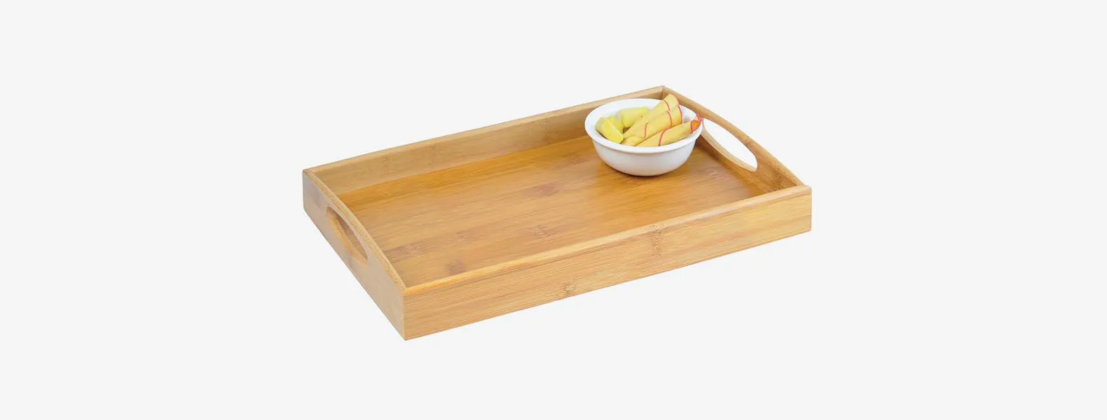 BANDEJA PARA SERVIR EM BAMBU - 35 CM