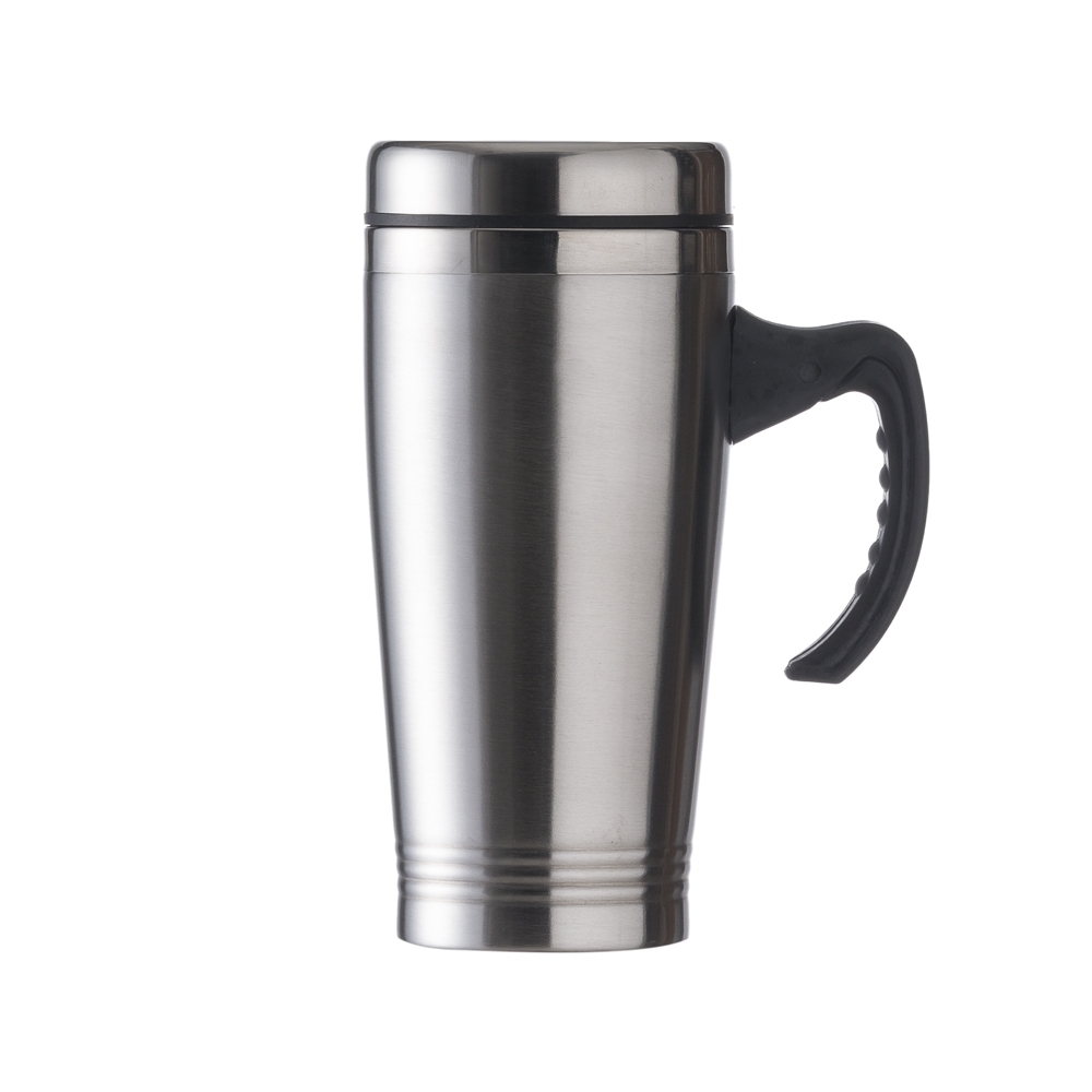 CANECA 450ML INOX C/ TAMPA