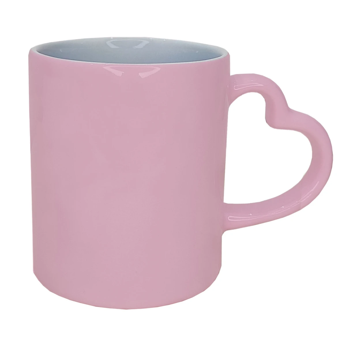 Caneca Alça de Coração Brilho 