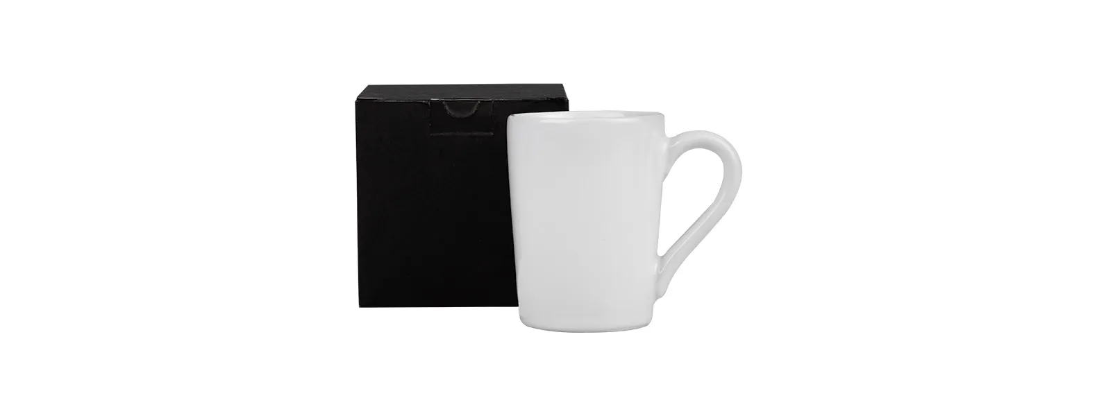 CANECA EM CERÂMICA BRANCA - 230 ML