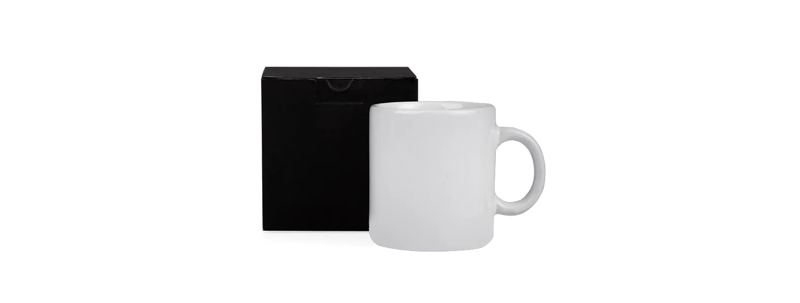 CANECA EM CERÂMICA BRANCA 270 ML COM CAIXA