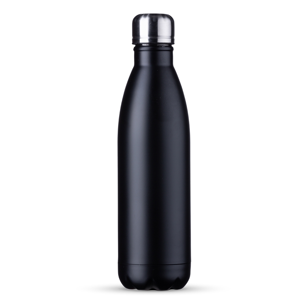 GARRAFA 750ML INOX TAMPA PRATA