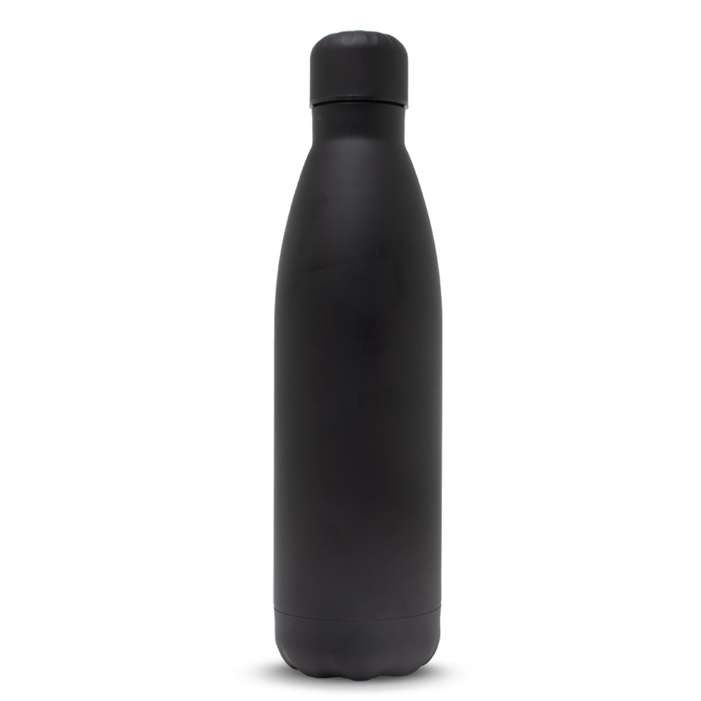 GARRAFA 750ML INOX TAMPA PRETA