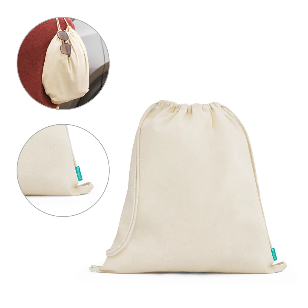 NAMPULA. Sacola tipo mochila (120 g/m²)